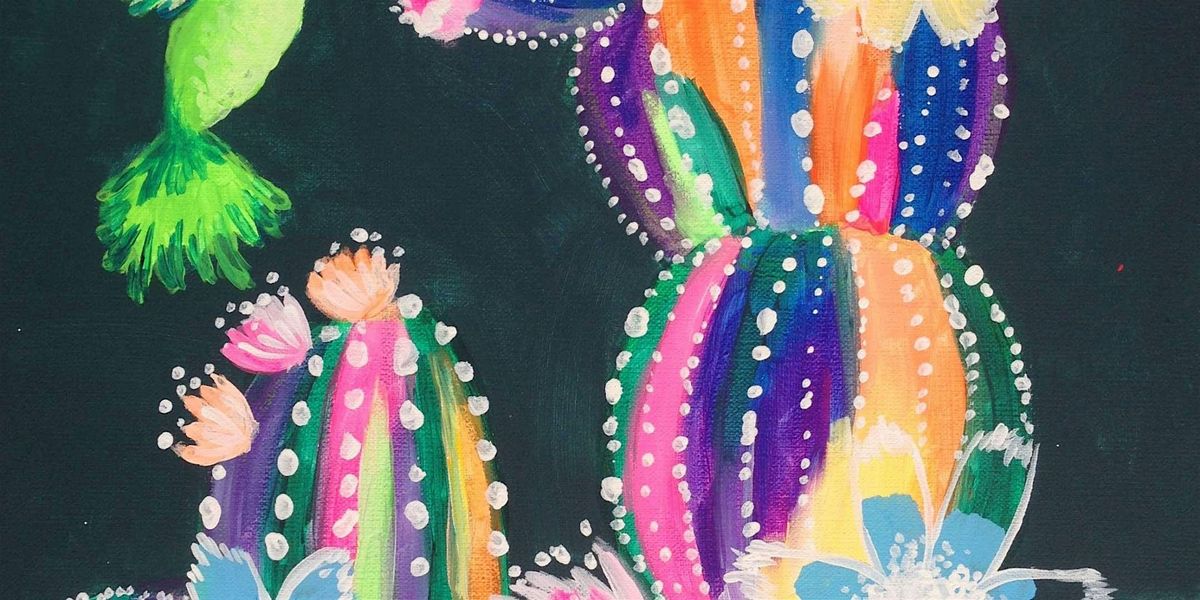 Colorful Cacti - Paint and Sip by Classpop!™, 9 July | Event in Norfolk | AllEvents