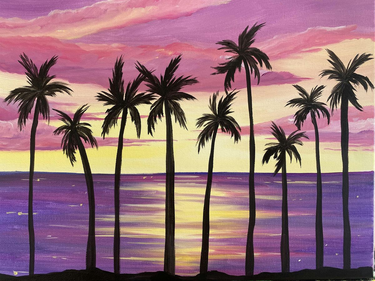 Purple Palms Paint and Sip Event in Palos Verdes!, 10 July | Event in Rancho Palos Verdes | AllEvents