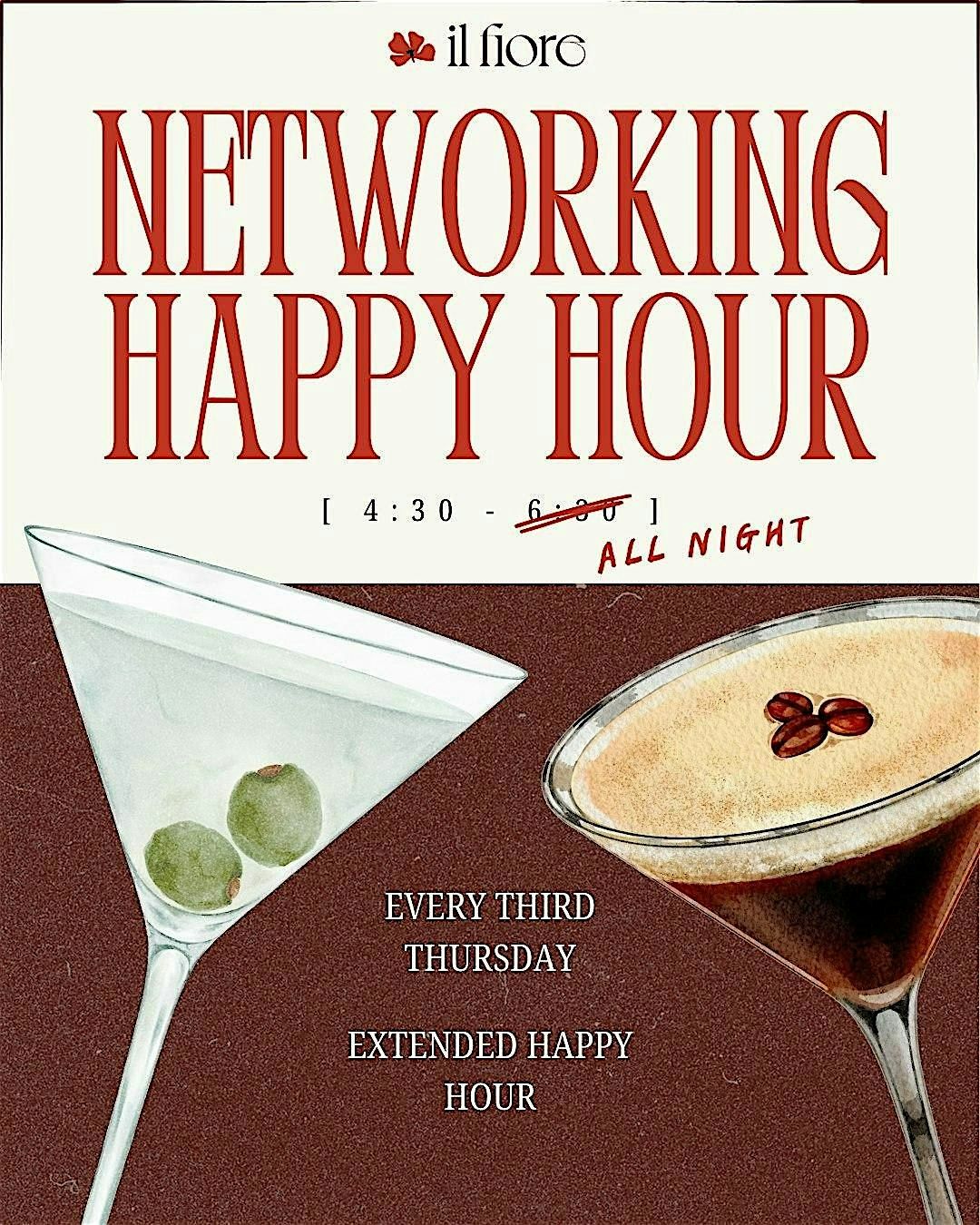 Networking Happy Hour at il Fiore Bryn Mawr - December Third Thursday, 18 December | Event in Bryn Mawr | AllEvents