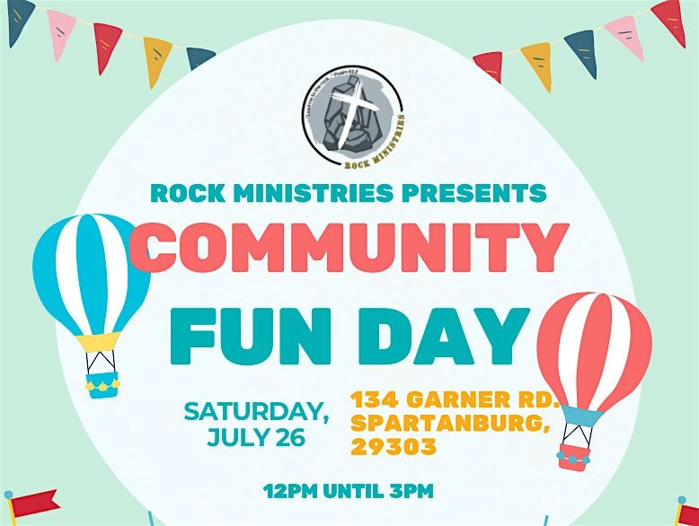 Rock Ministries Community Fun Day, 26 July | Event in Spartanburg | AllEvents