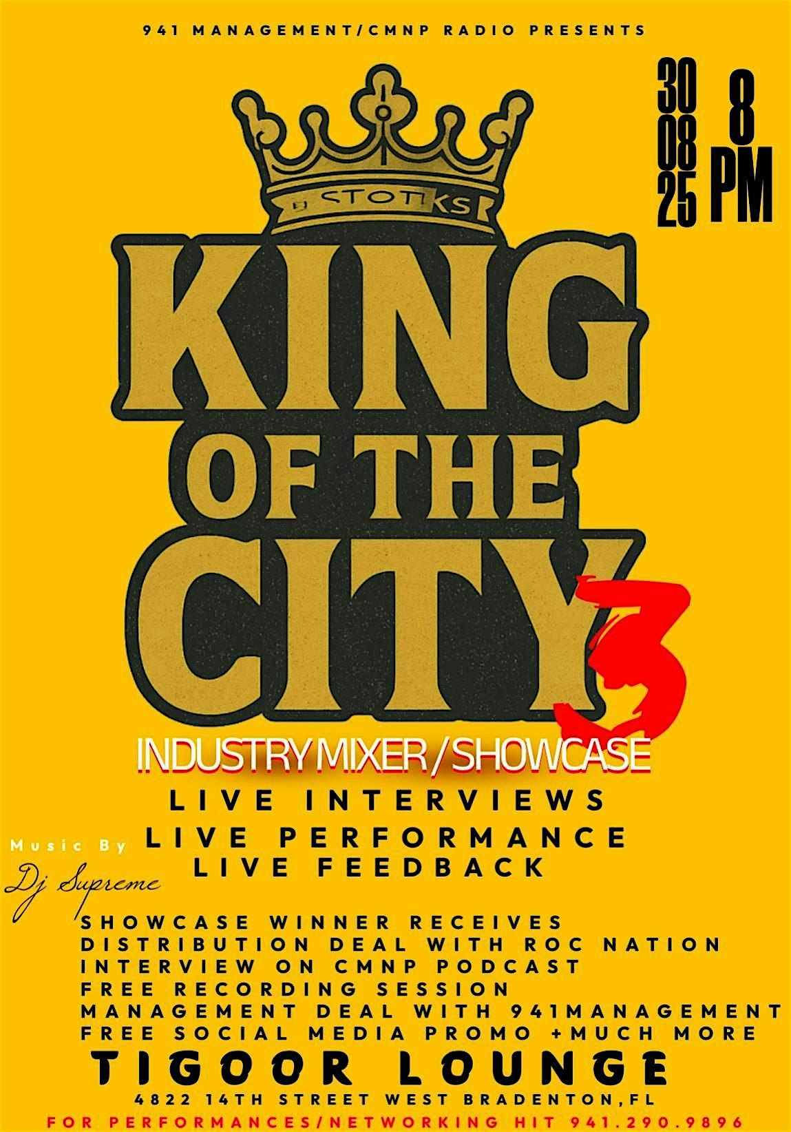 KING OF THE CITY 3, 30 August | Event in Bradenton | AllEvents