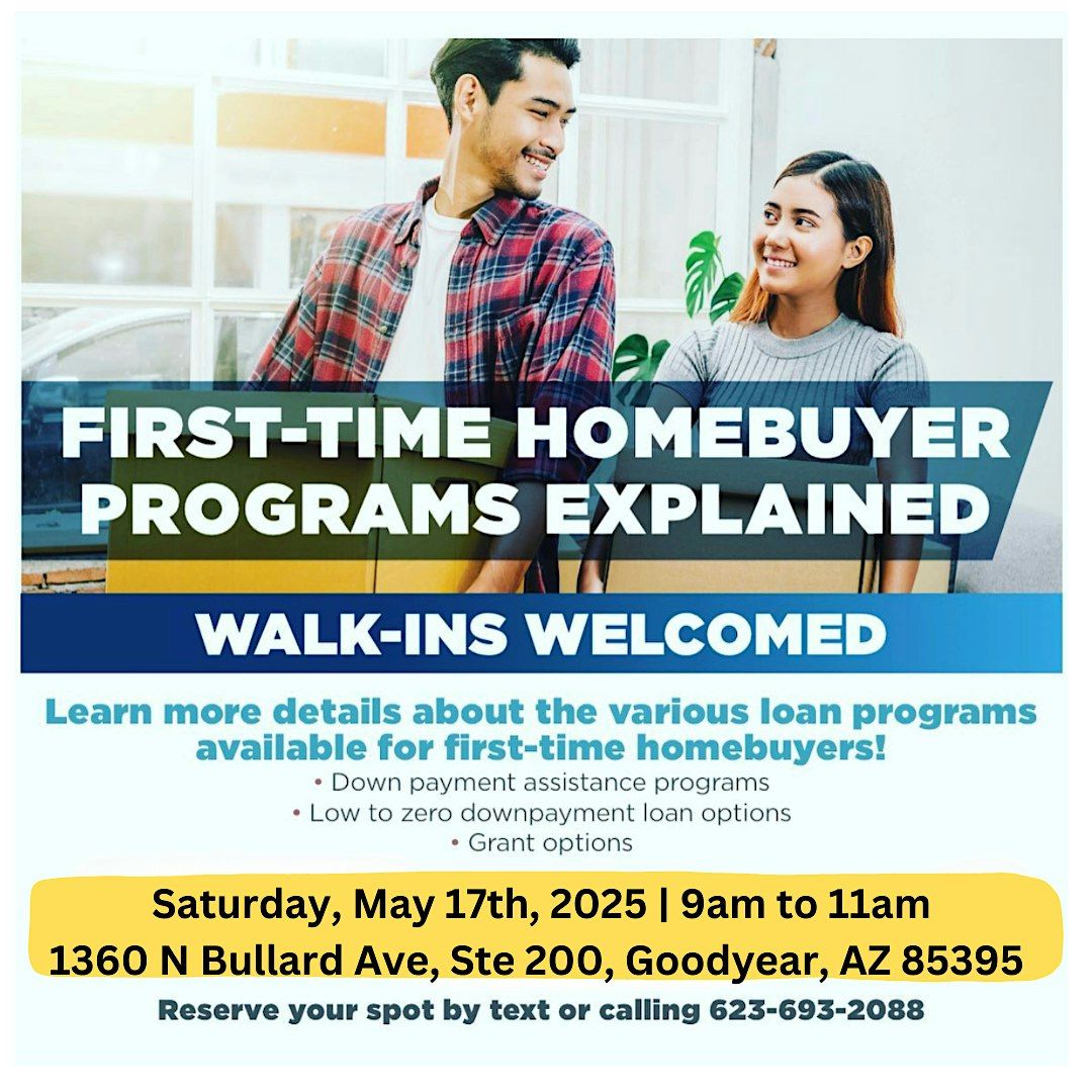 FREE First-Time Homebuyers Class, 17 May | Event in Goodyear | AllEvents