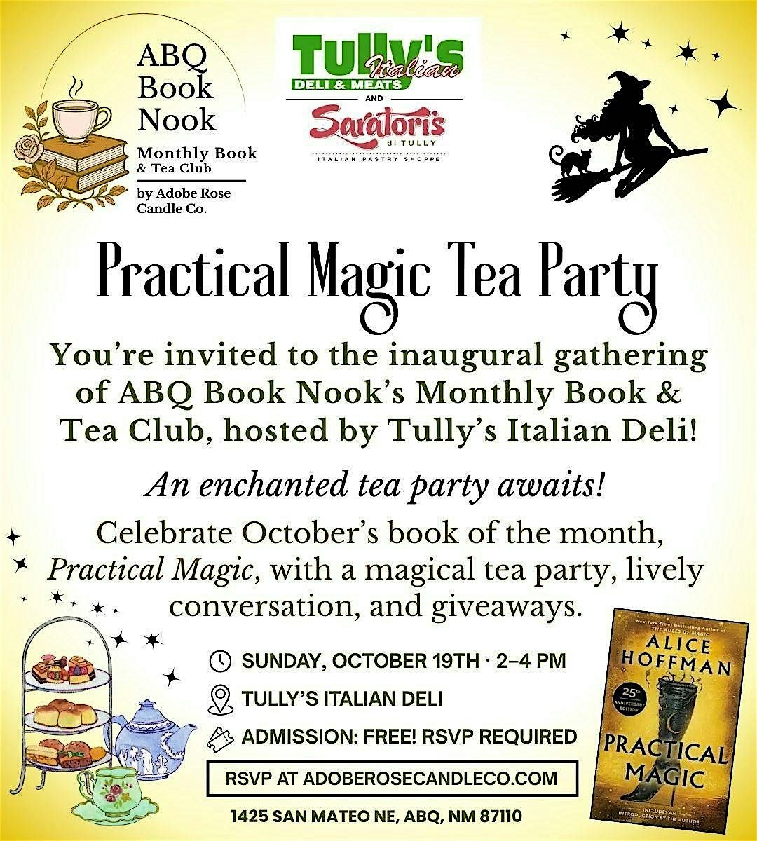 Practical Magic Tea Party, 19 October | Event in Albuquerque | AllEvents