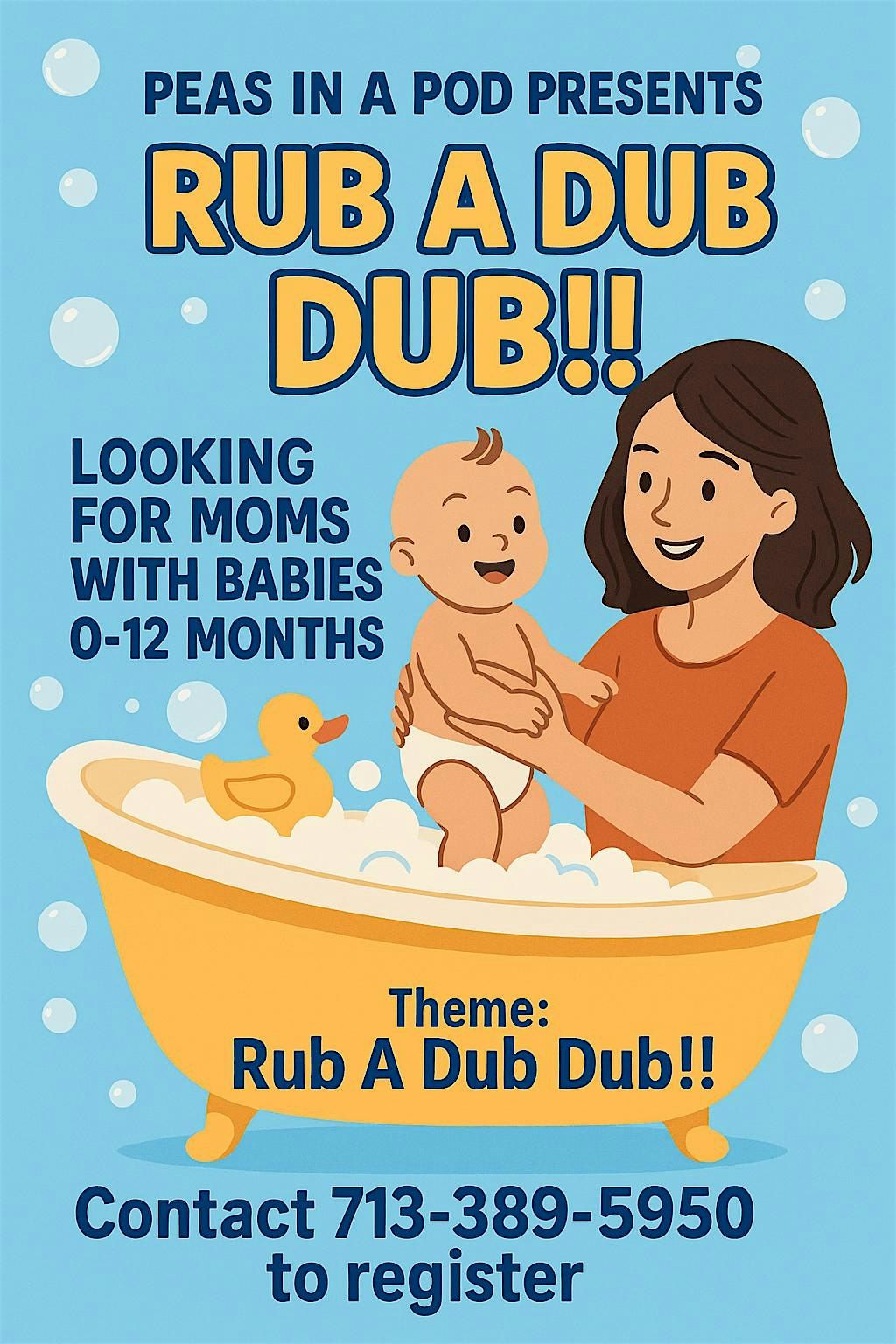 Peas In A Pod Rub-A-Dub-Dub Community Baby Fair !!, 4 October | Event in Houston | AllEvents
