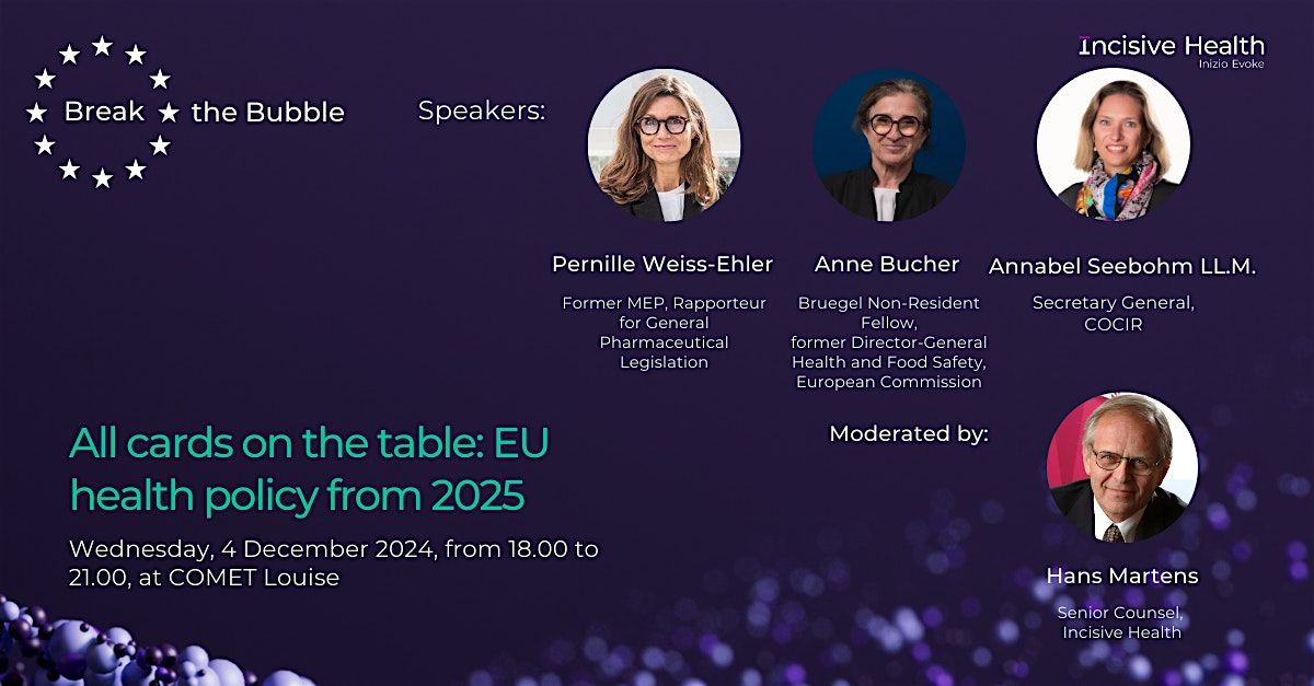 All cards on the table: EU health policy from 2025, Comet Meetings ...
