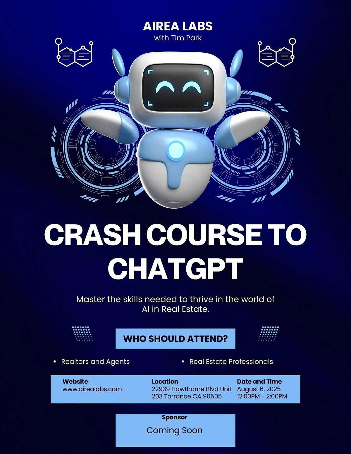 Crash Course to CHATGPT, 6 August | Event in Torrance | AllEvents