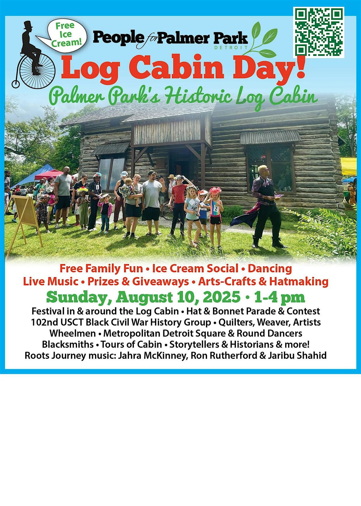Log Cabin Day: Sunday, Aug 10, 2025: Volunteers Needed!, 10 August | Event in Detroit | AllEvents