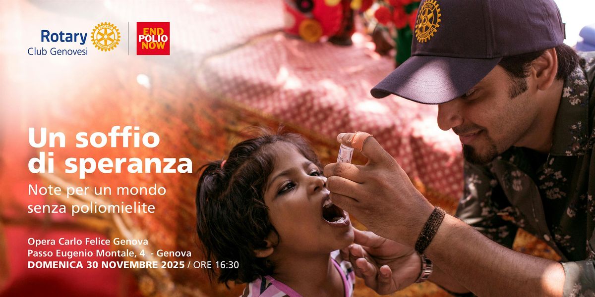 Un Soffio di Speranza – Concerto per un Mondo senza Polio -, 30 November | Event in Genova | AllEvents
