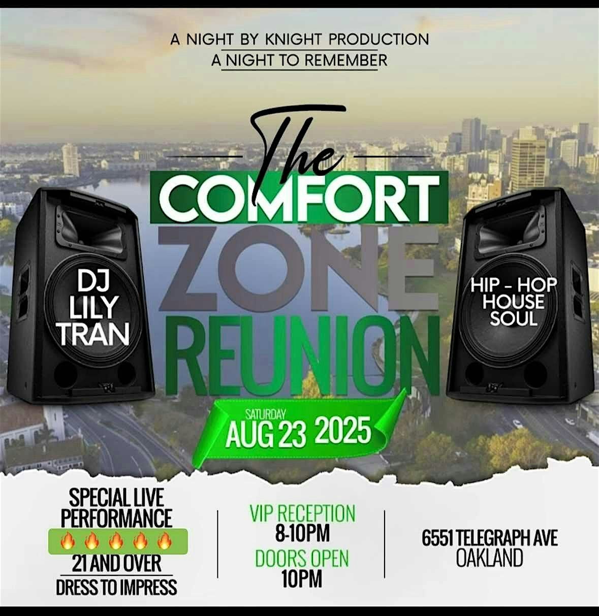 The Comfort Zone Reunion ﻿, 23 August | Event in Oakland | AllEvents