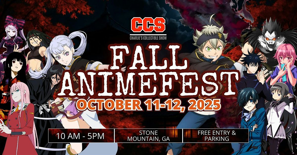Fall AnimeFest 2025, 11 October | Event in Stone Mountain | AllEvents