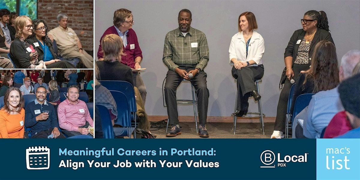 Meaningful Careers in Portland: Align Your Job with Your Values, 12 November | Event in Portland | AllEvents