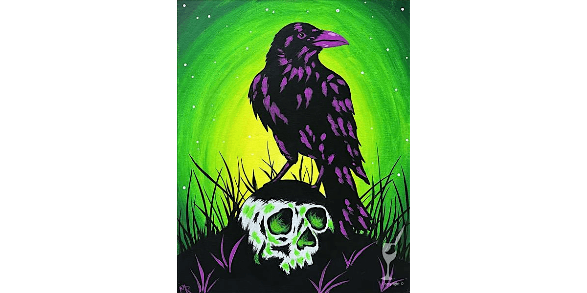 The Raven - Paint and Sip in Houston | Classpop!™, 8 August | Event in Pasadena | AllEvents