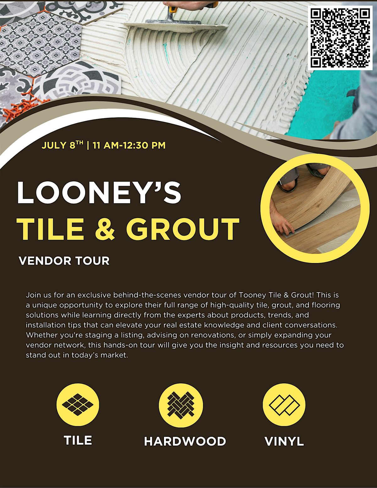 Looney's Tile & Grout Vendor Tour | Event in Ashburn | AllEvents