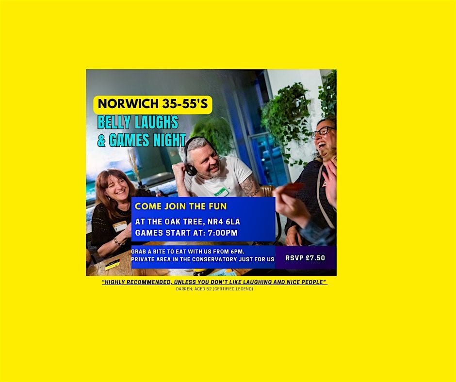 Norwich 35-55s LEGENDARY Games Night