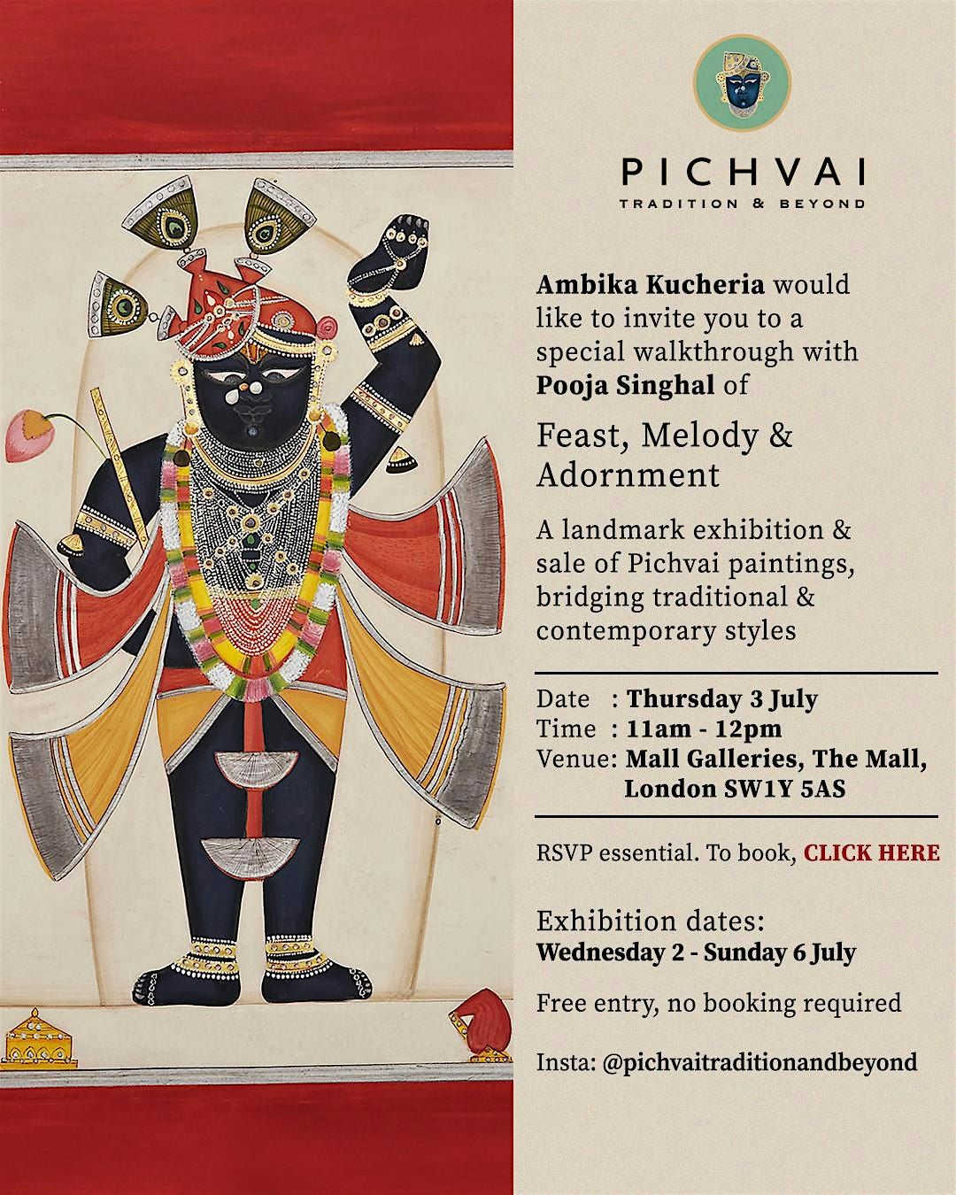 Ambika Kucheria Presents: An Intimate Walkthrough with Pooja Singhal, 3 July | Event in London | AllEvents