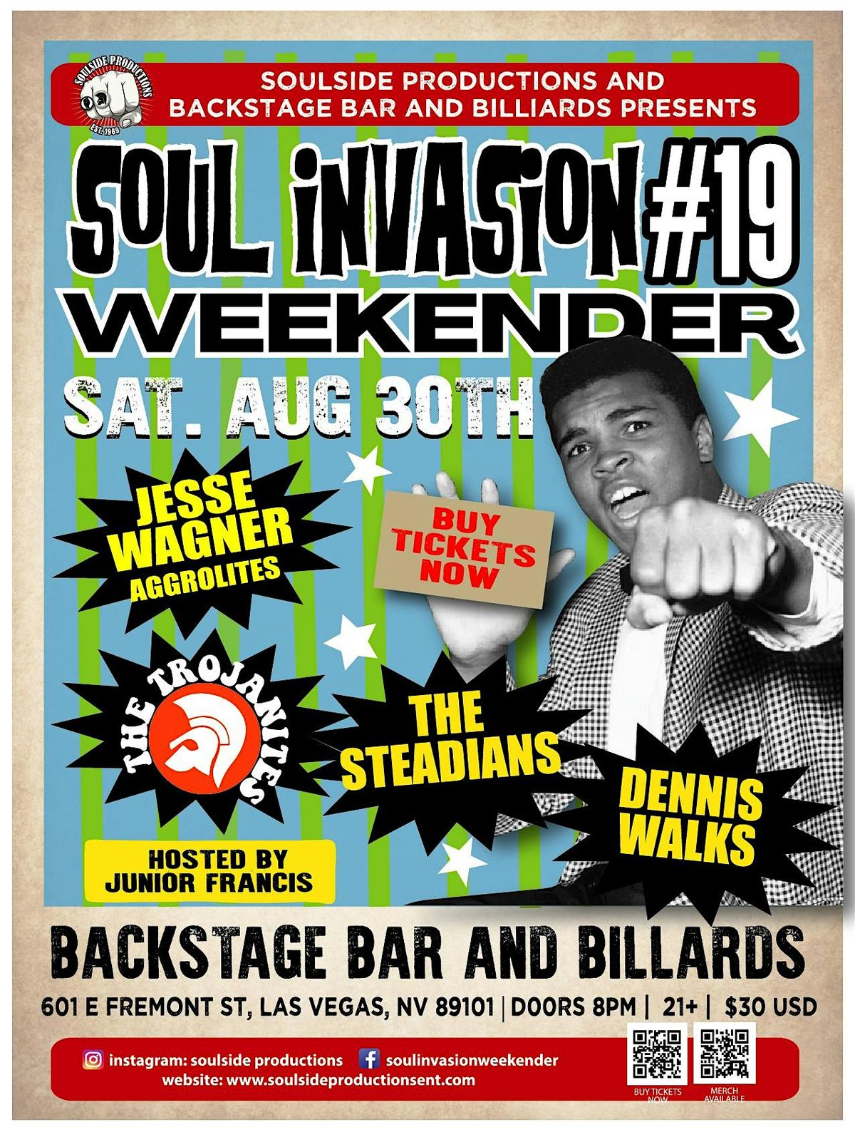 DENNIS WALKS | JESSE WAGNER | THE STEADIANS | TROJANITES, 30 August | Event in Las Vegas | AllEvents