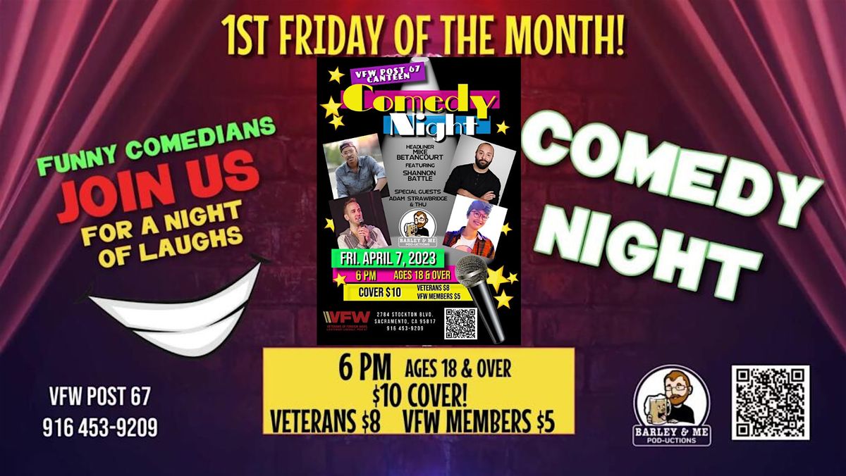 Comedy Night at VFW Post 67, 5 September | Event in Sacramento | AllEvents