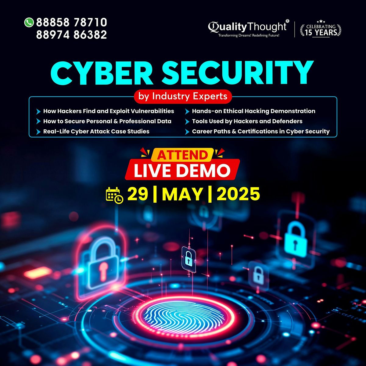 Cyber Security Master Class by Quality Thought, 29 May | Event in Hyderabad | AllEvents