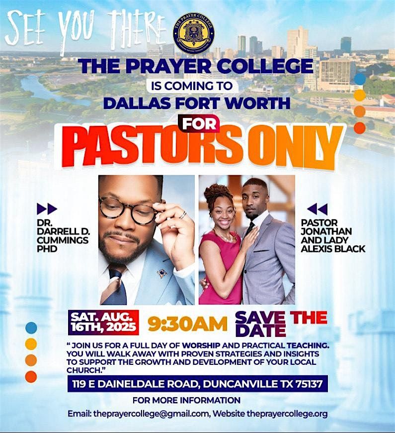 For Pastors Only, 16 August | Event in Duncanville | AllEvents