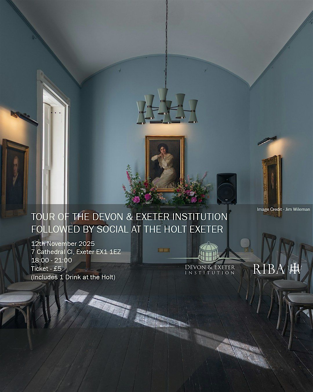 TOUR OF THE DEVON & EXETER INSTITUTION  FOLLOWED BY SOCIAL AT THE HOLT, 12 November | Event in Exeter