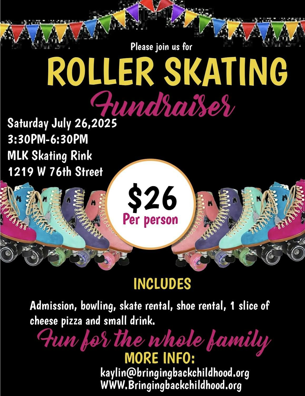 Roller Skating Fundraiser, 26 July | Event in Chicago | AllEvents