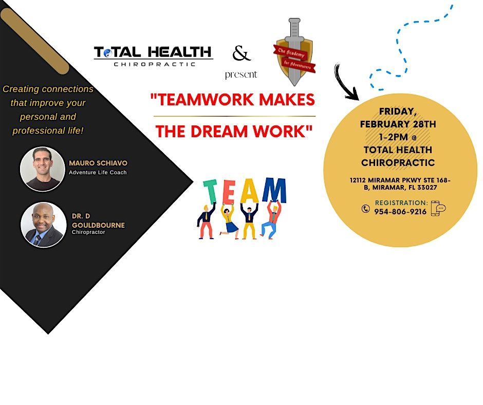 Teamwork makes the Dreamwork!, 6 November | Event in Miramar | AllEvents