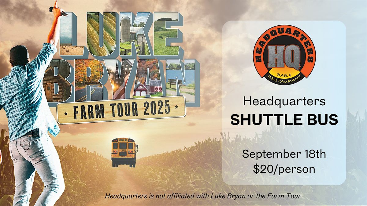 SHUTTLE BUS: Luke Bryan @ Klondike Farms, 18 September | Event in Oregon | AllEvents