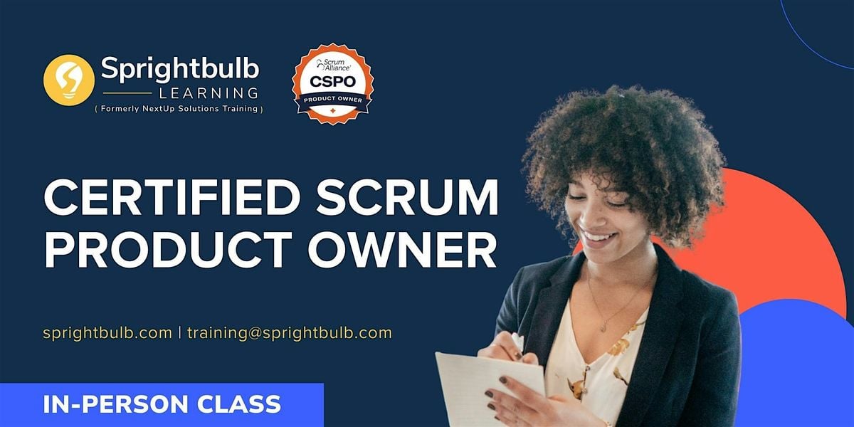 Certified Scrum Product Owner (CSPO) Training in Herndon, VA, 2 October | Event in Herndon | AllEvents