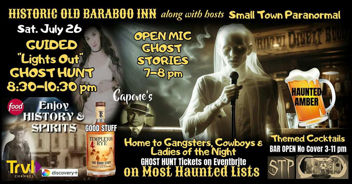 HAUNTED Old Saloon Guided "Lights Out" GHOST HUNT! Spooky Fun!, 26 July | Event in Baraboo | AllEvents