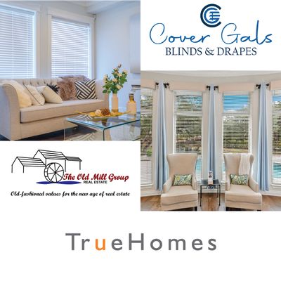 The Old Mill Group Realty, Cover Gals, True Homes logo