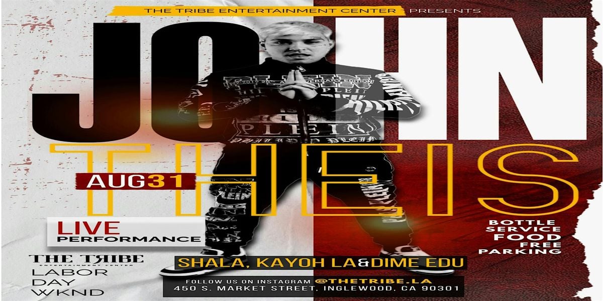 JOHN THEIS LIVE PERFORMANCE, 31 August | Event in Inglewood | AllEvents