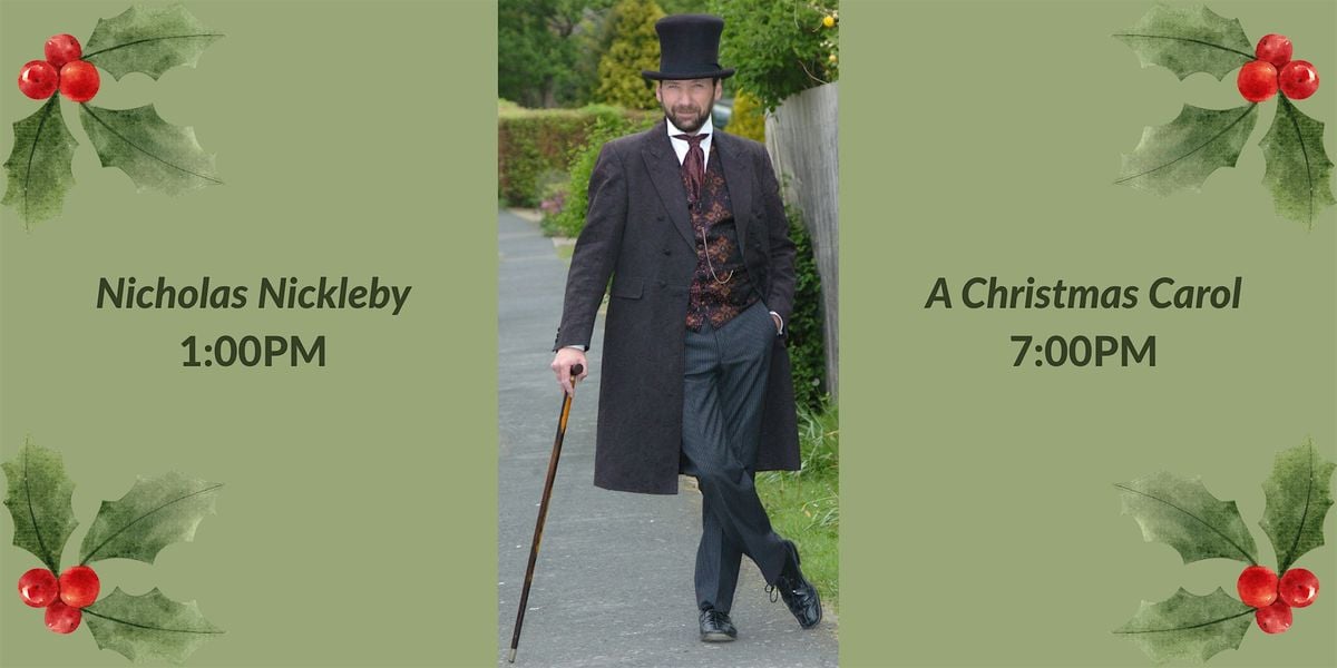 "Nicholas Nickleby" with Gerald Charles Dickens, 15 September | Event in Burlington | AllEvents