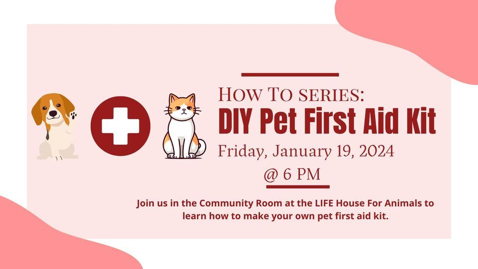 How To Series DIY Pet First Aid Kit, LIFE House for Animals, Frankfort