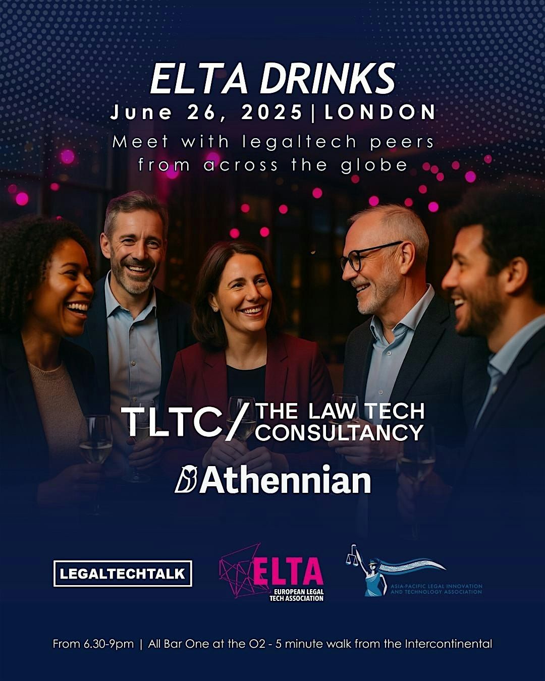 ELTA Drinks - Lawtech of the World Unite Drinks!, 26 June | Event in London | AllEvents