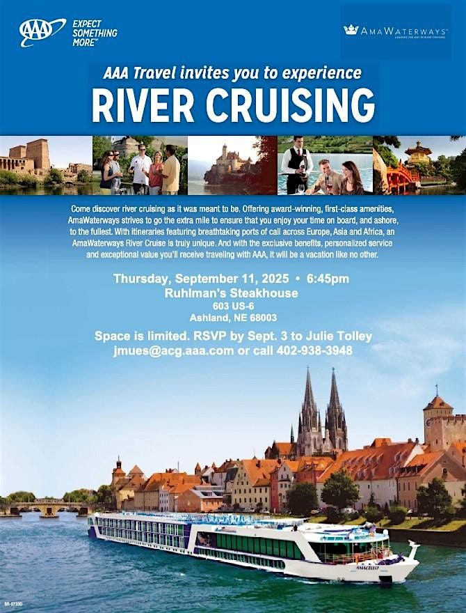 River Cruising with AmaWaterways, 11 September | Event in Ashland | AllEvents