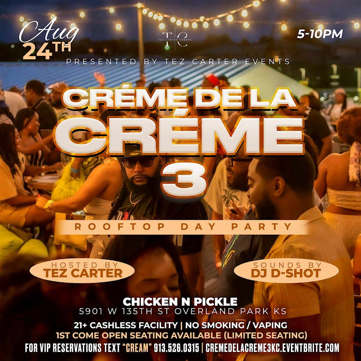 Créme De La Crème 3 Rooftop Day Party, 24 August | Event in Overland Park | AllEvents