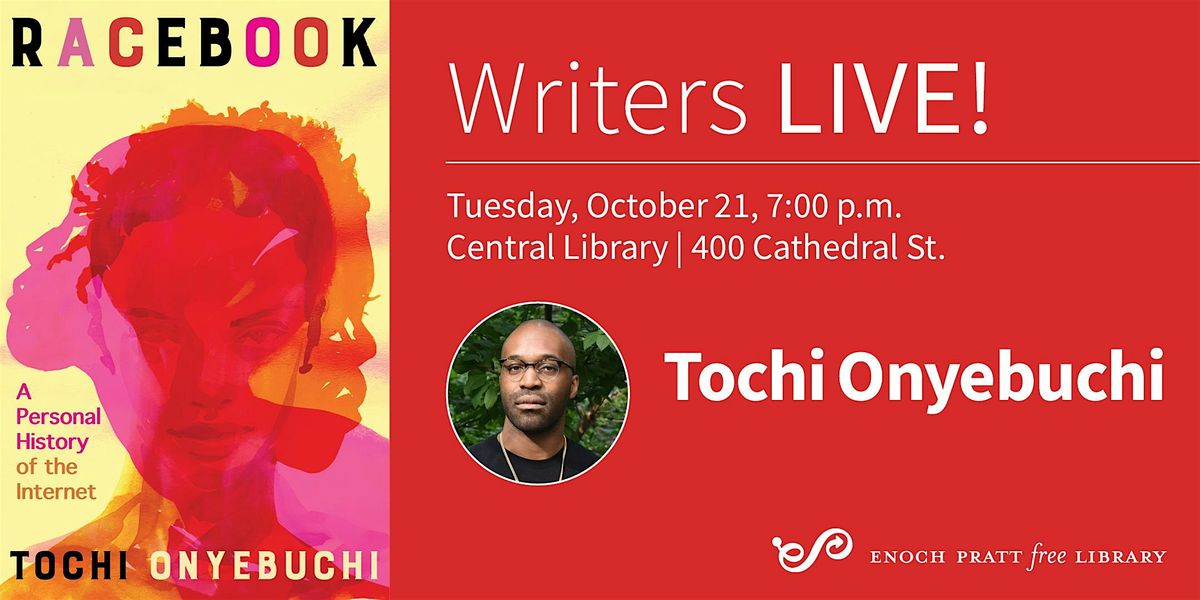 Tochi Onyebuchi: "Racebook", 21 October | Event in Baltimore | AllEvents