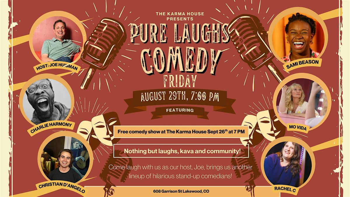 Pure Laughs Comedy, 29 August | Event in Lakewood | AllEvents