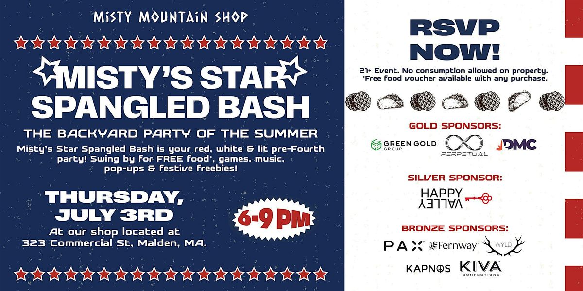 Misty's Star Spangled Bash, 3 July | Event in Malden | AllEvents