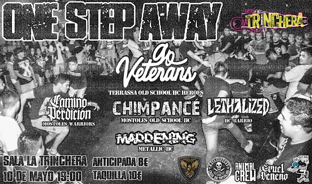 ONE STEP AWAY Fest! 10/05 Go Veterans!, 10 May | Event in Madrid | AllEvents