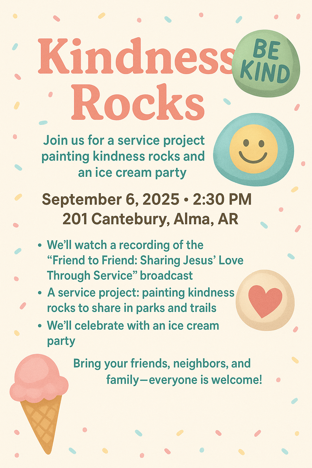 Kindness Rocks!, 6 September | Event in Alma | AllEvents