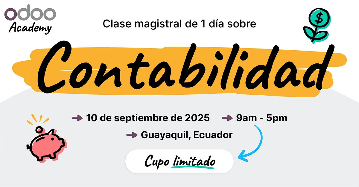 Odoo Academy: Contabilidad y Localización Ecuatoriana - Guayaquil, Ecuador, 10 September | Event in Guayaquil