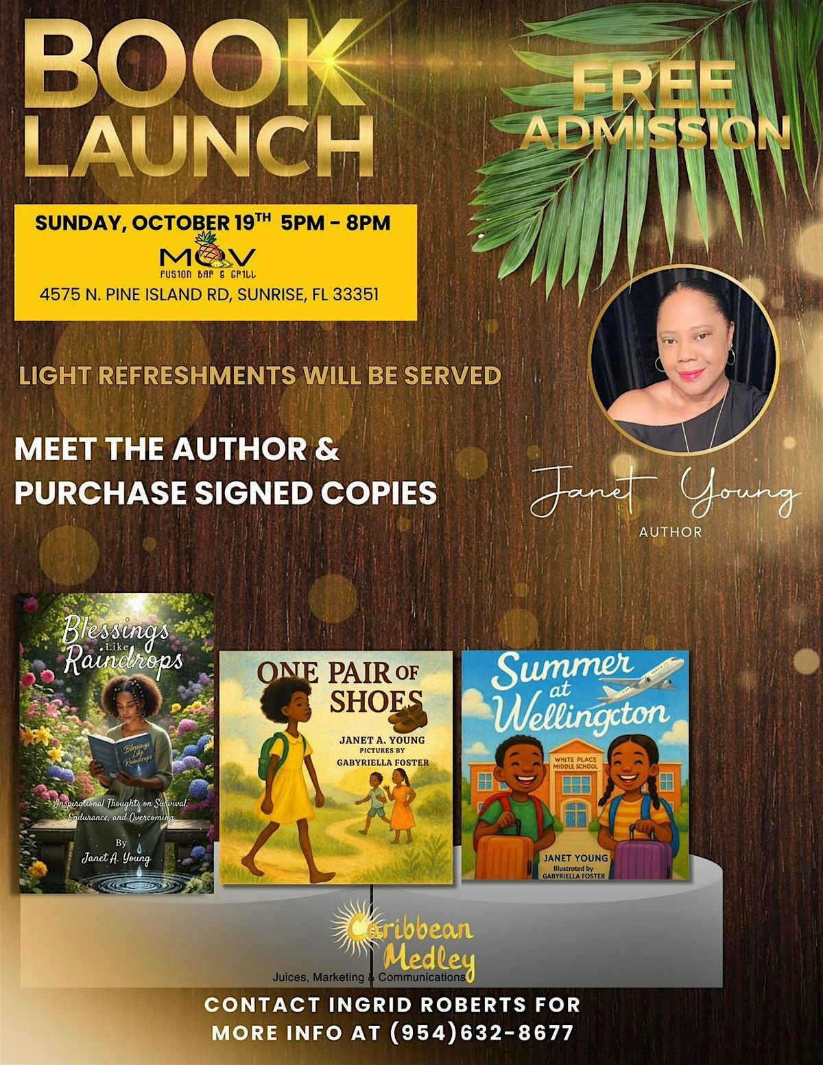 Janet Young Book Launch & Signing, 19 October | Event in Sunrise | AllEvents