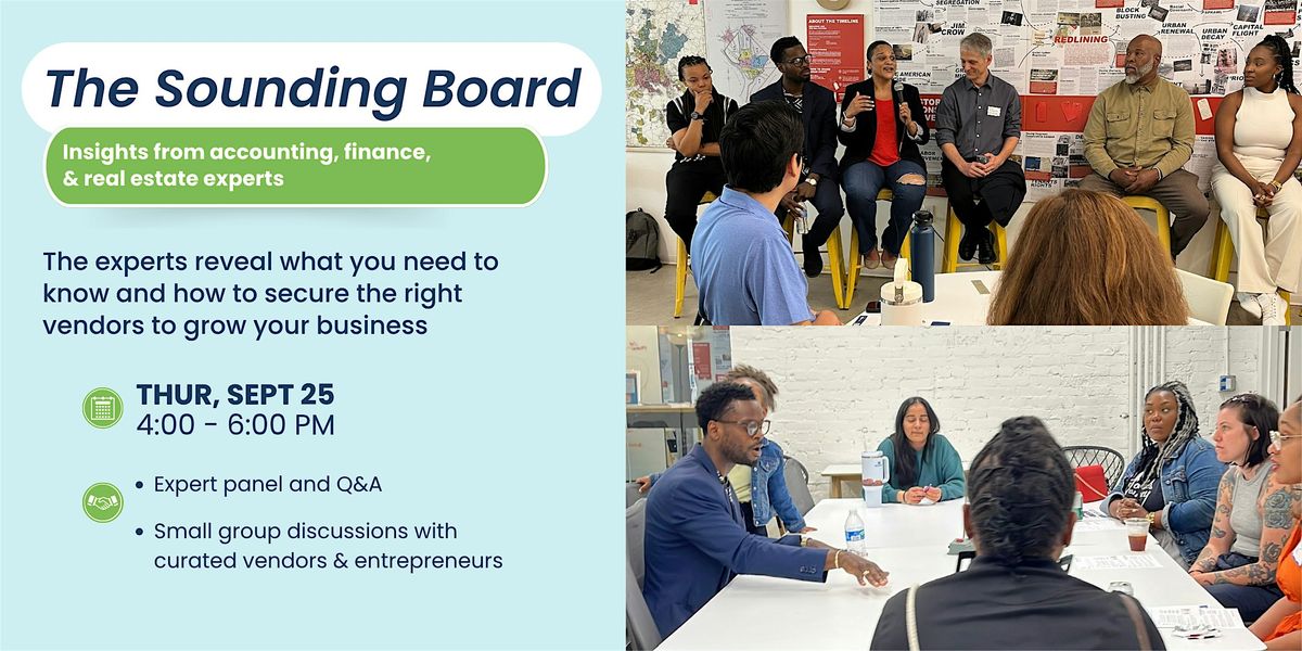 The Sounding Board: Insights from finance, & real estate experts, 25 September | Event in Baltimore | AllEvents