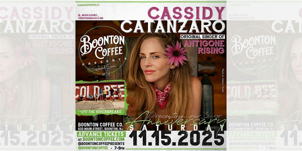 Boonton Coffee Presents: Cassidy Catanzaro // 3-yr Anniv. show, 15 November | Event in Boonton | AllEvents