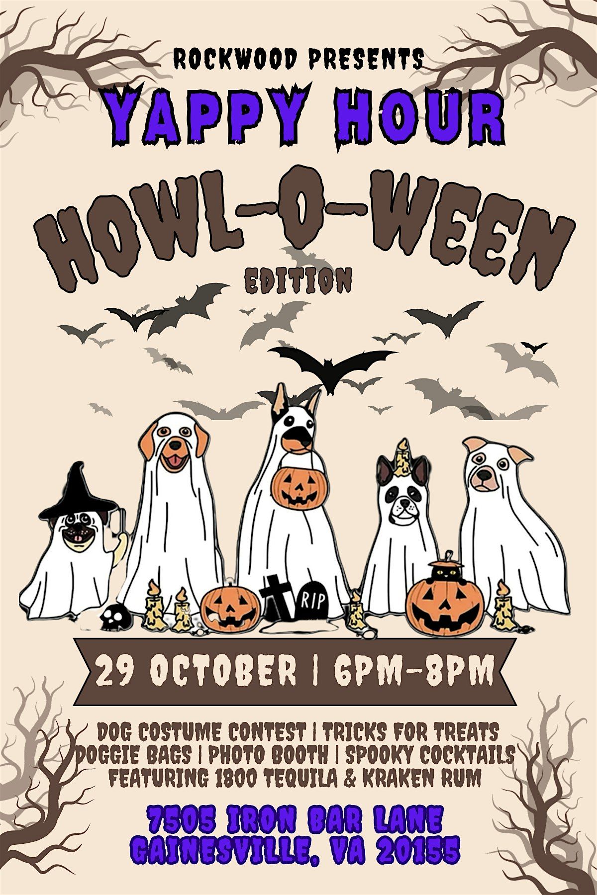 YAPPY HOUR HOWL-O-WEEN EDITION @ Rockwood!, 29 October | Event in Gainesville | AllEvents