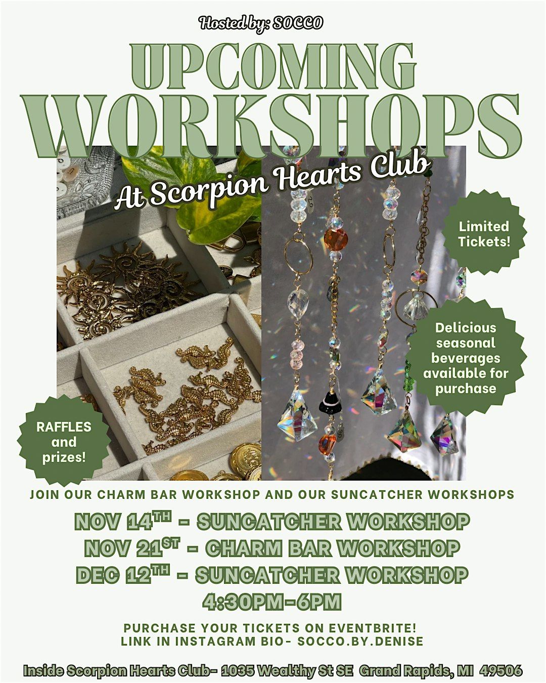 SunCatcher workshop at SCORPION HEARTS CLUB, 14 November | Event in Grand Rapids | AllEvents