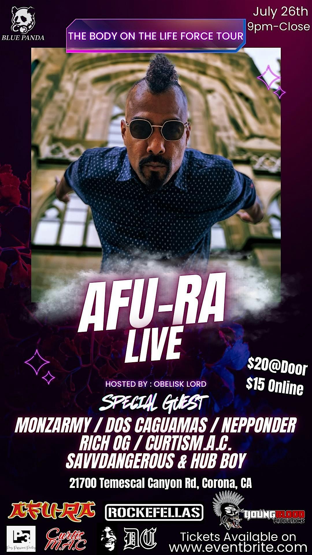 Afu-Ra Body on the Life Force Tour, 26 July | Event in Corona | AllEvents