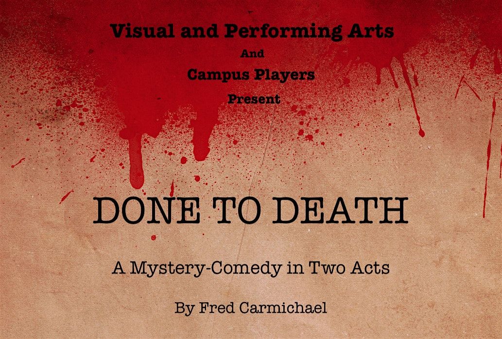 Done to Death, 21 November | Event in Suffern | AllEvents