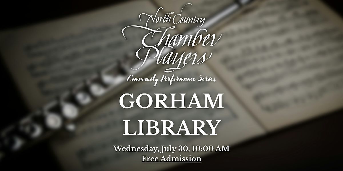 Community Performance Series, Gorham Library, July 30, 10am, 30 July | Event in Gorham | AllEvents